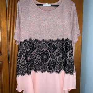 Never Worn Blouse with Lace Detail